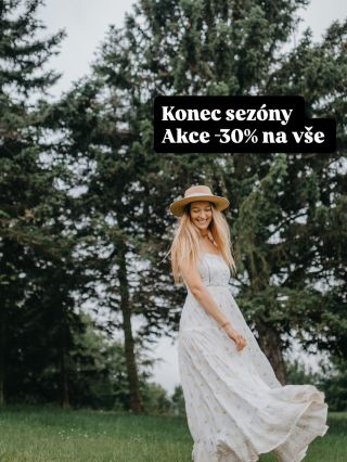 Poslední dny, poslední příležitost, poslední slevy. Do zavření ateliéru už jen 2 týdny – sleva 30 % na vše. Po sezóně se...